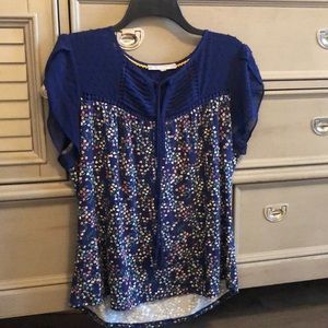 Daniel rainn mixed material top